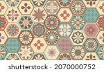 seamless geometric pattern in... | Shutterstock .eps vector #2070000752