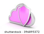 cloud and shield  cloud... | Shutterstock . vector #396895372