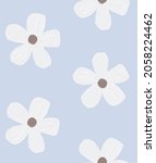 cute hand drawn floral seamless ... | Shutterstock .eps vector #2058224462
