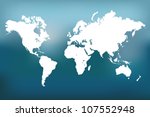 image of a vector world map... | Shutterstock .eps vector #107552948