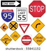 Interstate Sign Vector