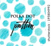 Polka Dot Color Pencil Pattern