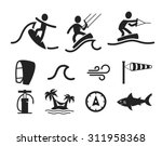  surfing flat icon | Shutterstock .eps vector #311958368