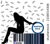winter sale advertising... | Shutterstock . vector #2108514308