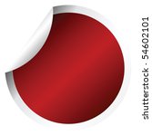 red round sticker | Shutterstock .eps vector #54602101