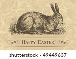Vintage Easter Card Background  ...