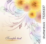 floral background  eps10 format | Shutterstock .eps vector #75204337