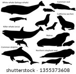 collection of silhouettes of...