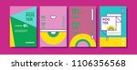  abstract colorful collage... | Shutterstock .eps vector #1106356568