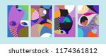 vector abstract colorful... | Shutterstock .eps vector #1174361812