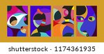 vector abstract colorful... | Shutterstock .eps vector #1174361935