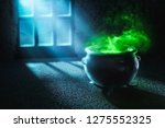 Witch Cauldron With Boiling...