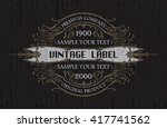 vintage typographic label... | Shutterstock .eps vector #417741562