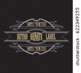 vintage typographic label... | Shutterstock .eps vector #622349255