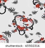 beautiful seamless pattern with ... | Shutterstock .eps vector #65502316