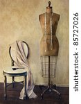 Antique Dress Form And Chair...