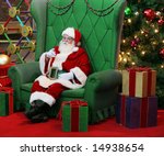 Authentic Santa Claus Sitting...