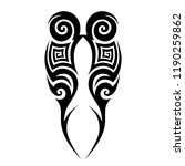 tribal pattern tattoo art... | Shutterstock .eps vector #1190259862