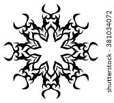 tattoo tribal vector design... | Shutterstock .eps vector #381034072