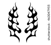flame vector icon    fire... | Shutterstock .eps vector #463047955
