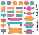 collection of different labels  ... | Shutterstock .eps vector #269186732