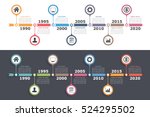 timeline infographics design... | Shutterstock .eps vector #524295502