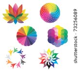 Set Of Color Wheels   Circles ...