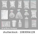 big collection of polypropylene ... | Shutterstock .eps vector #1083006128