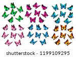 Colorful Butterflies Set....