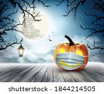 holiday halloween background... | Shutterstock .eps vector #1844214505