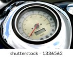 Motorbike classic speed-o-meter detail