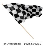 Black white race chequered or...