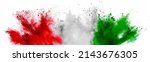 Colorful italian tricolore flag ...