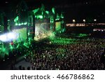 Small photo of CLUJ-NAPOCA, ROMANIA - AUGUST 4, 2016: Stadium full with cheering crowd partying at a Faithless live concert during the Untold Festival