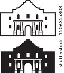 Alamo Design Icon Vector...