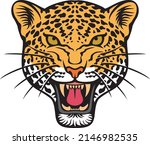 jaguar face  animal head  color.... | Shutterstock .eps vector #2146982535