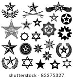set of vector stars | Shutterstock .eps vector #82375327