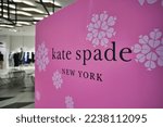 Small photo of BANGKOK, THAILAND - CIRCA JANUARY, 2020: close up shot of Kate Spade sign seen at Siam Discovery shopping center in Bangkok. Kate Spade New York is an American fashion house.