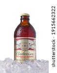 Small photo of IRVINE, CA - MARCH 12, 2018: Bottle of Budweiser 1933 Repeal Reserve Amber Lager in ice. Budweiser is releasing this historically inspired recipe to celebrate the Repeal of Prohibition.