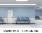 Modern Waiting Room In Blue...