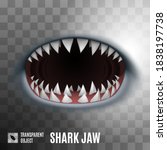 cartoon spooky shark jaw... | Shutterstock .eps vector #1838197738