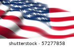 american flag render | Shutterstock . vector #57277858