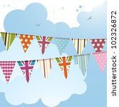 Bunting Background With Union...