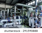 equipment  cables and piping as ... | Shutterstock . vector #291590888