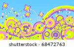 abstract summer background.... | Shutterstock .eps vector #68472763