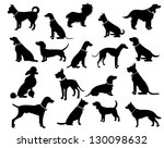 Dog Silhouettes. Eps 8 Vector ...
