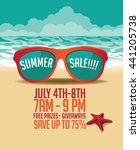 summer sale marketing template... | Shutterstock .eps vector #441205738