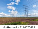 High Voltage Lines And Power...