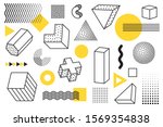 geometric design and memphis... | Shutterstock .eps vector #1569354838