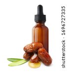 jojoba oil on seeds isolated on ... | Shutterstock . vector #1696727335